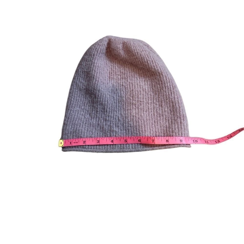 Madewell Coziest Yarn Wool Blend Knit Pink Beanie One Size - Picture 3 of 5